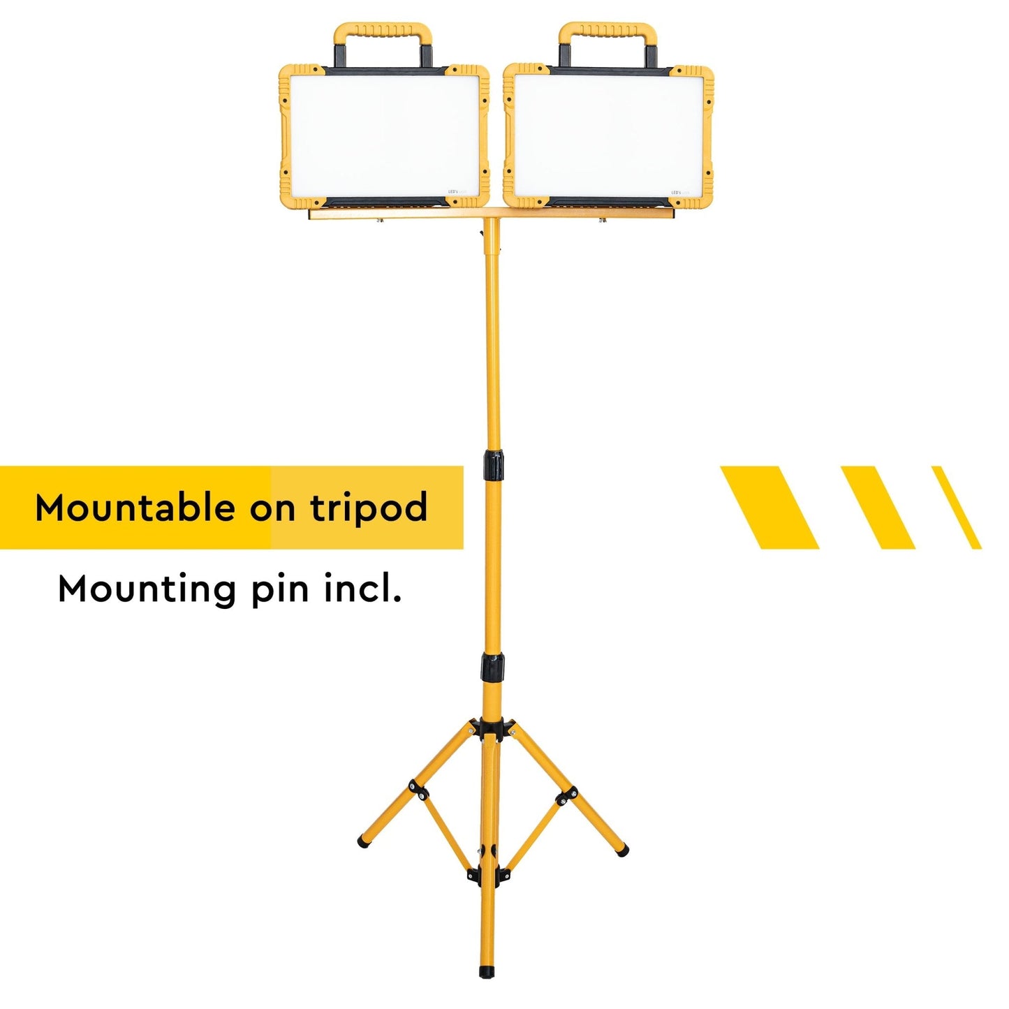 LED's Work Draadloze LED Bouwlamp 5200 - Werkt op accu's van Makita, Bosch, Dewalt, Milwaukee, Metabo – IP54