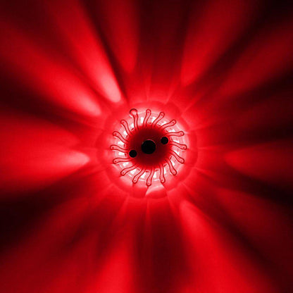 LED's Light Draadloze LED Zwaailamp op Batterijen - 9 standen - Magnetisch & Waterdicht - Rood