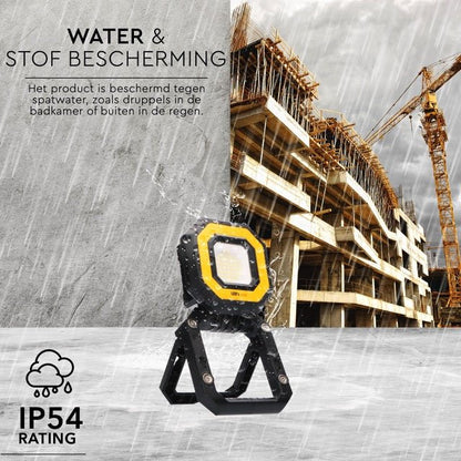 LED's Work Draagbare LED Bouwlamp 750 - Met accu oplaadbaar – Dimbaar in 3 standen - IP54