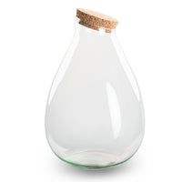 Terrarium bottle 'Drop XL' with cork - Closed terrarium Ø 29 cm ↑ 37 cm
