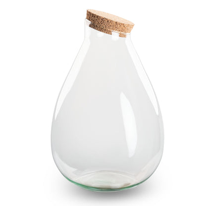 Terrarium bottle 'Drop XL' with cork - Closed terrarium Ø 29 cm ↑ 37 cm