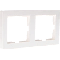 Comnox - Universeel - Dubbelframe voor wandcontactdoos - Wit - 55 x 55 mm