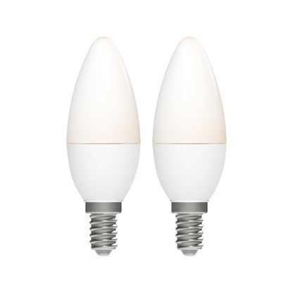 Duopack LongLife LED Kaarslampen E14 - Warm wit licht - 5W vervangt 40W