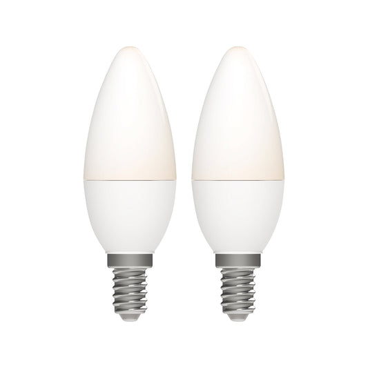 Duopack LongLife LED Kaarslampen E14 - Warm wit licht - 5W vervangt 40W