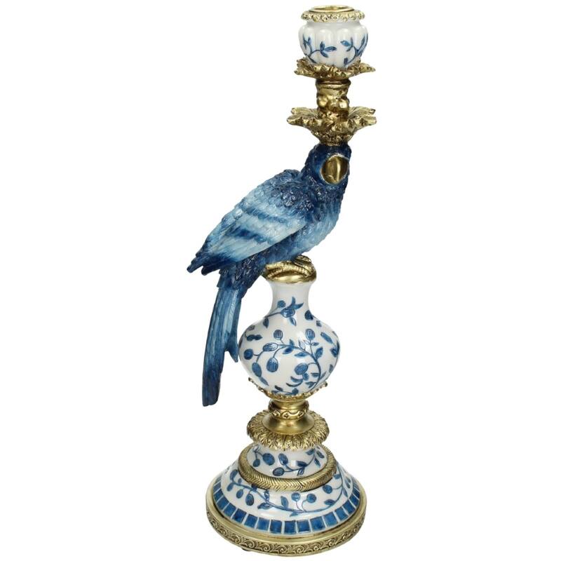 Comnox - Dutch Blue Parrot - Exotische Kaarsenhouders - 40 cm