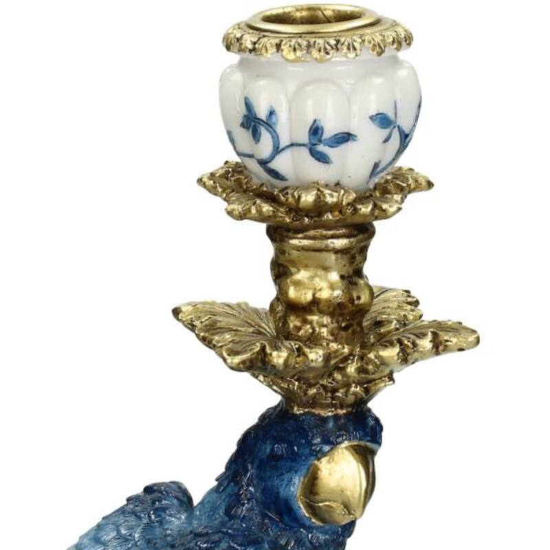 Comnox - Dutch Blue Parrot - Exotische Kaarsenhouders - 40 cm