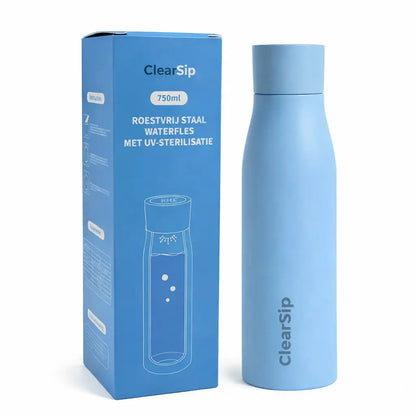 Slimme Waterfles – UV‑C zelfreinigend & drinkherin... - ClearSip