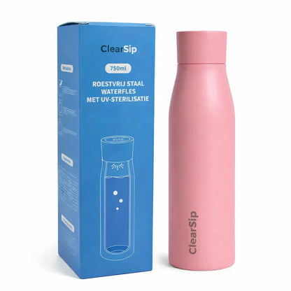Slimme Waterfles – UV‑C zelfreinigend & drinkherin... - ClearSip