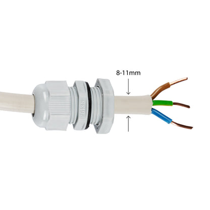 Comnox - LED TL dubbel armatuur 60 cm - Gemakkelijk te installeren - Duurzaam - 2160 lm - 9W - IP65 - Zwart