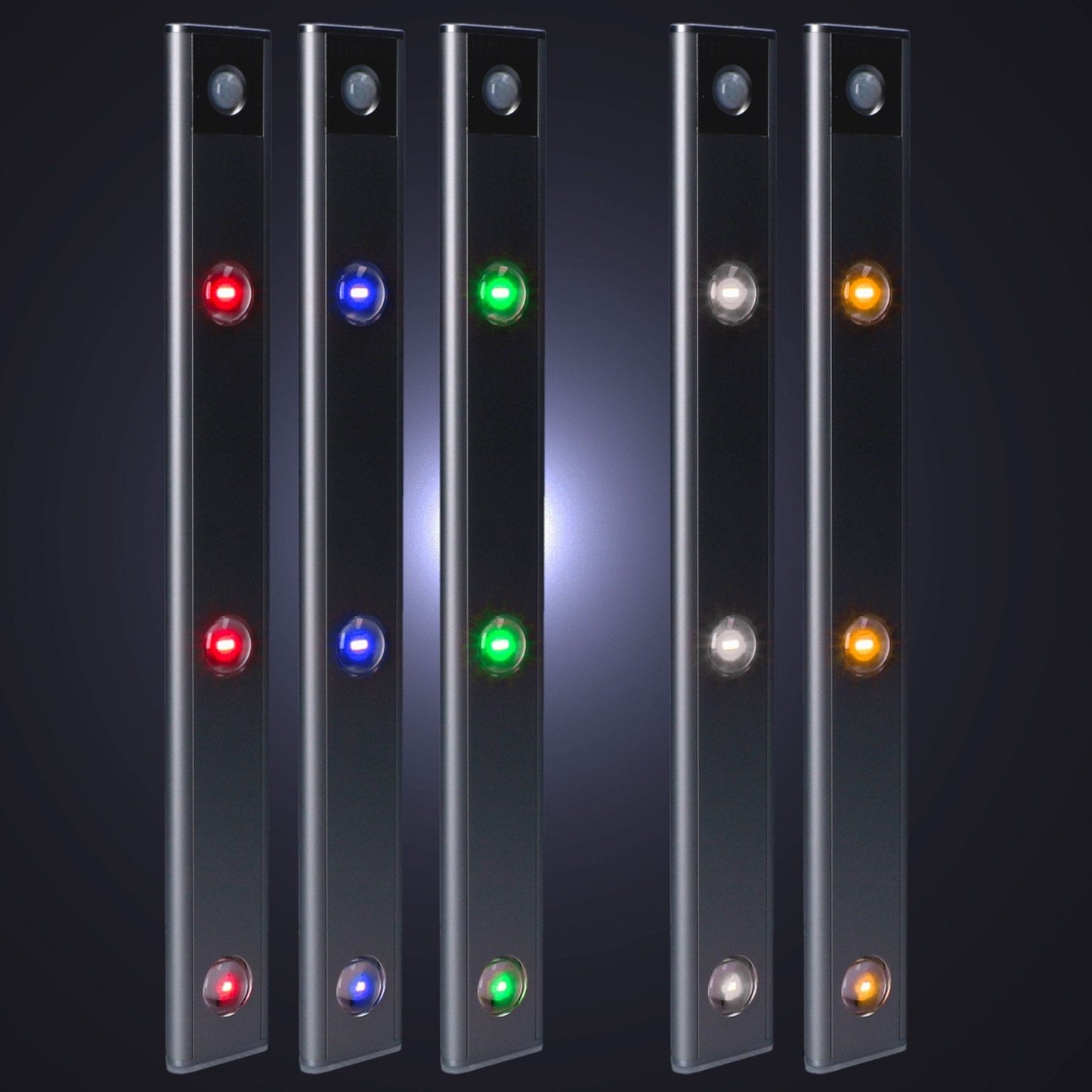 LED's Light EasyFix Kastverlichting onderbouwverlichting met Bewegingssensor - RGB functie - 3 lichtpunten - Draadloos en oplaadbaar - 35 cm