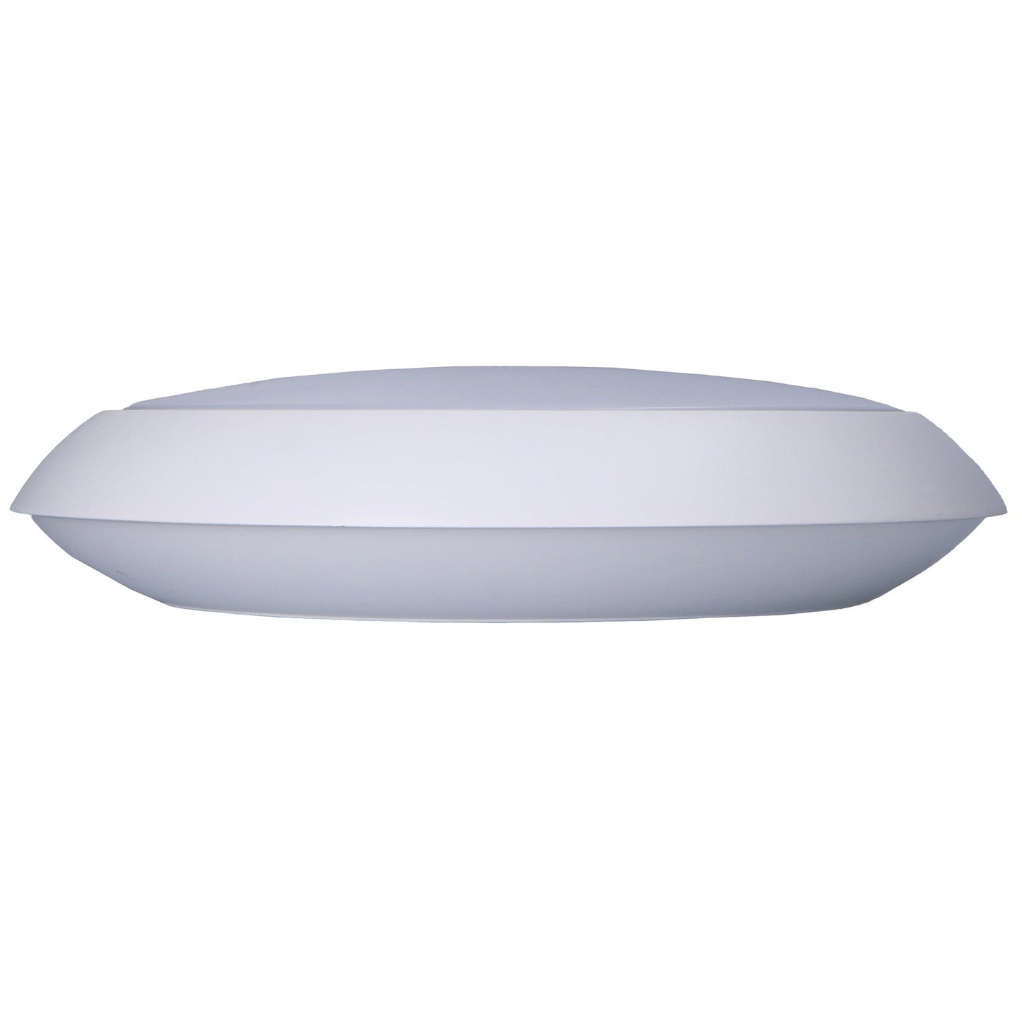 Een witte, ronde LED-plafondlamp met drie kleurtemperatuurzones: 3000K, 4000K en 6000K, voor flexibele verlichting in woon- en werkomgevingen. Inzoom op de technische specificaties en aansluitingen.