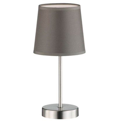 Eleganto LED Tafellamp met voetschakelaar - E14 fitting - Grijs - 32 cm