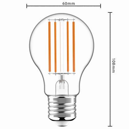 Ultra LED Lamp E27 - Energielabel A - Helder glas - 2.2W is gelijk aan 40W