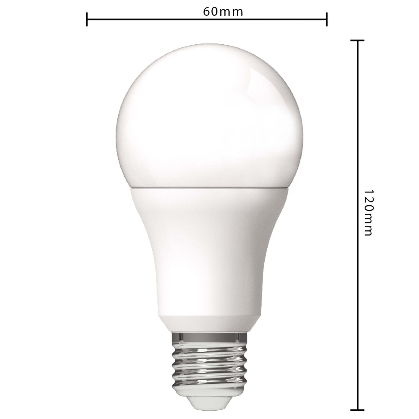E27 LED Lamp - 4W vervangt 60W - 3000K warm wit - 1 lamp