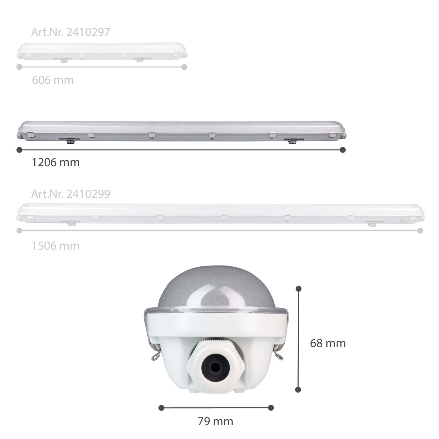 4 PACK - LED's Light Pro TL armatuur 120 cm - Energielabel B - Dimbaar licht - 5400 lm