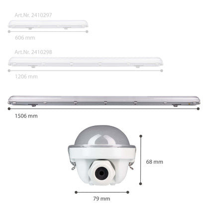Comnox - Philips LED's Light Pro Koppelbare TL armatuur - Robuuste Industriële Verlichting - 150 cm