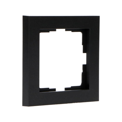 Enkel frame zwart voor wandcontactdoos - 55 x 55 mm