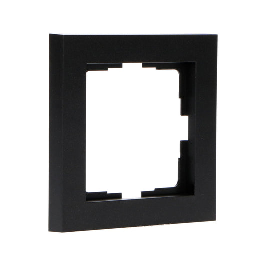 Enkel frame zwart voor wandcontactdoos - 55 x 55 mm