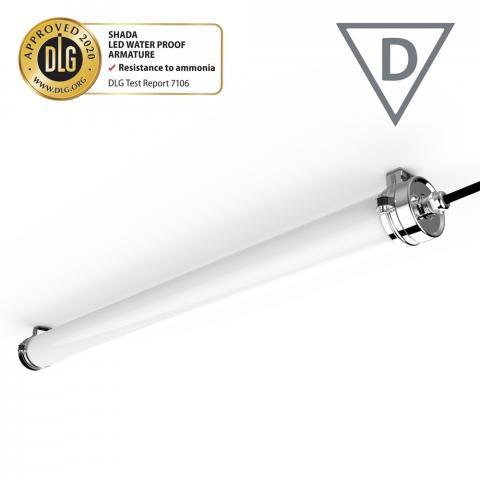 Comnox - FarmPro LED TL armatuur 150 cm - Duurzaam verlichten van stallen en melkstraten - Hoge lumenoutput - IP69K water- en ammoniakbestendig - LED - zwart