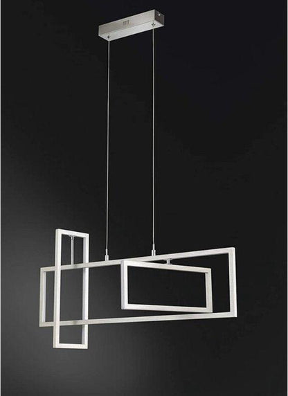 Frame LED Hanglamp - Draaibaar warm wit licht - In hoogte verstelbaar - Vierkant