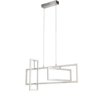 Comnox - Frame LED Hanglamp - Verstelbaar en modern design - Zilver aluminium
