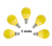 Comnox - G45 kogellamp 5 stuks - Warme sfeer met geel licht - E14 LED
