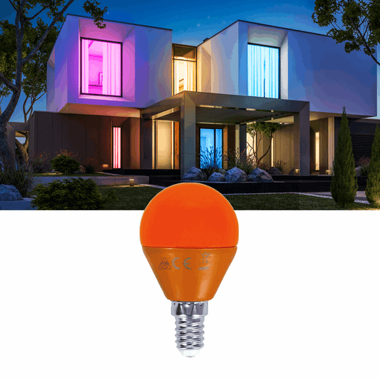 Comnox - G45 Kogellamp - Warm oranje licht voor sfeervolle ambiance - Energiezuinig LED - E14 - 5 stuks