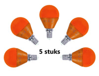 Comnox - G45 kogellamp set - Sfeervol oranje licht - 5 stuks E14