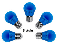 Comnox - G45 LED kogellamp - Voordeelverpakking 5 stuks - Blauw licht