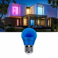 Comnox - G45 kogellamp blauw - Energiezuinige sfeerlicht vervanger - E27 LED 4W