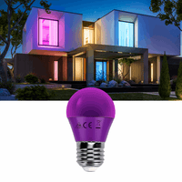 Comnox - G45 Kogellamp Paars - Vrolijk sfeervol licht - Energiebesparend LED - E27 fitting - 4W - 230V