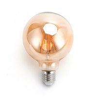 Comnox - Globe gloeilamp G95 - Comfortabele, warme verlichting voor binnen en buiten - 6W=45W - amber glas - lampenarmatuur - E27