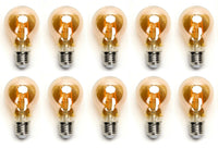 Comnox - LED Gloeilamp E27 - Warme Retro Sfeer - 10 stuks Amber Glas