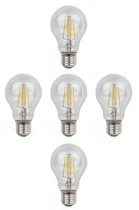 Comnox - E27 LED Filament Lampen - Set van 5 - Daglichtwit 6500K