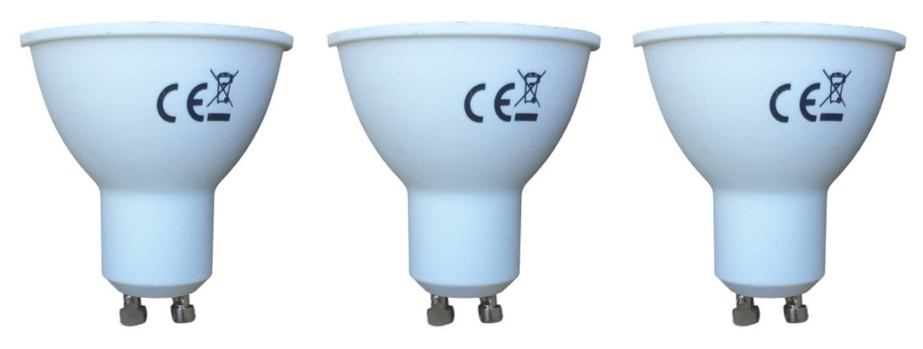 GU10 spot 3 stuks | PAR16 bajonetsluiting | 3W=20W | daglichtwit 6400K