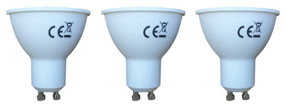 GU10 spot 3 stuks | PAR16 bajonetsluiting | 3W=20W | warmwit 3000K