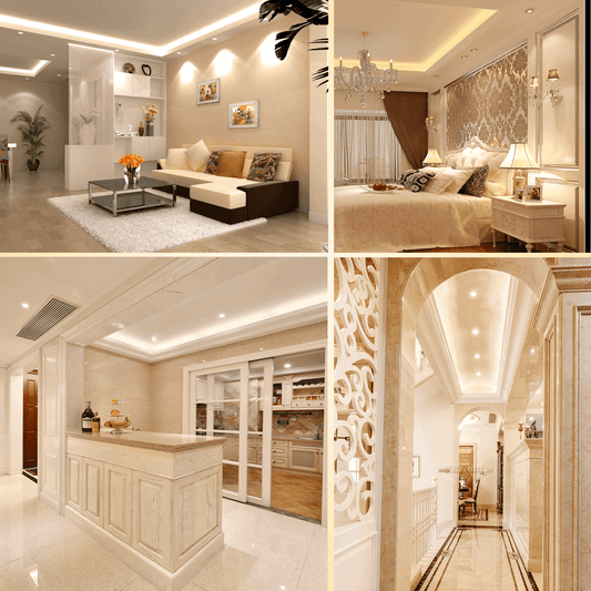 GU10 spot warmwit dimbaar - 10 stuks PAR16 bajonetsluiting | LED 6W ~ 510Lm = 42W halogeenlicht 120° - 2700K 230V