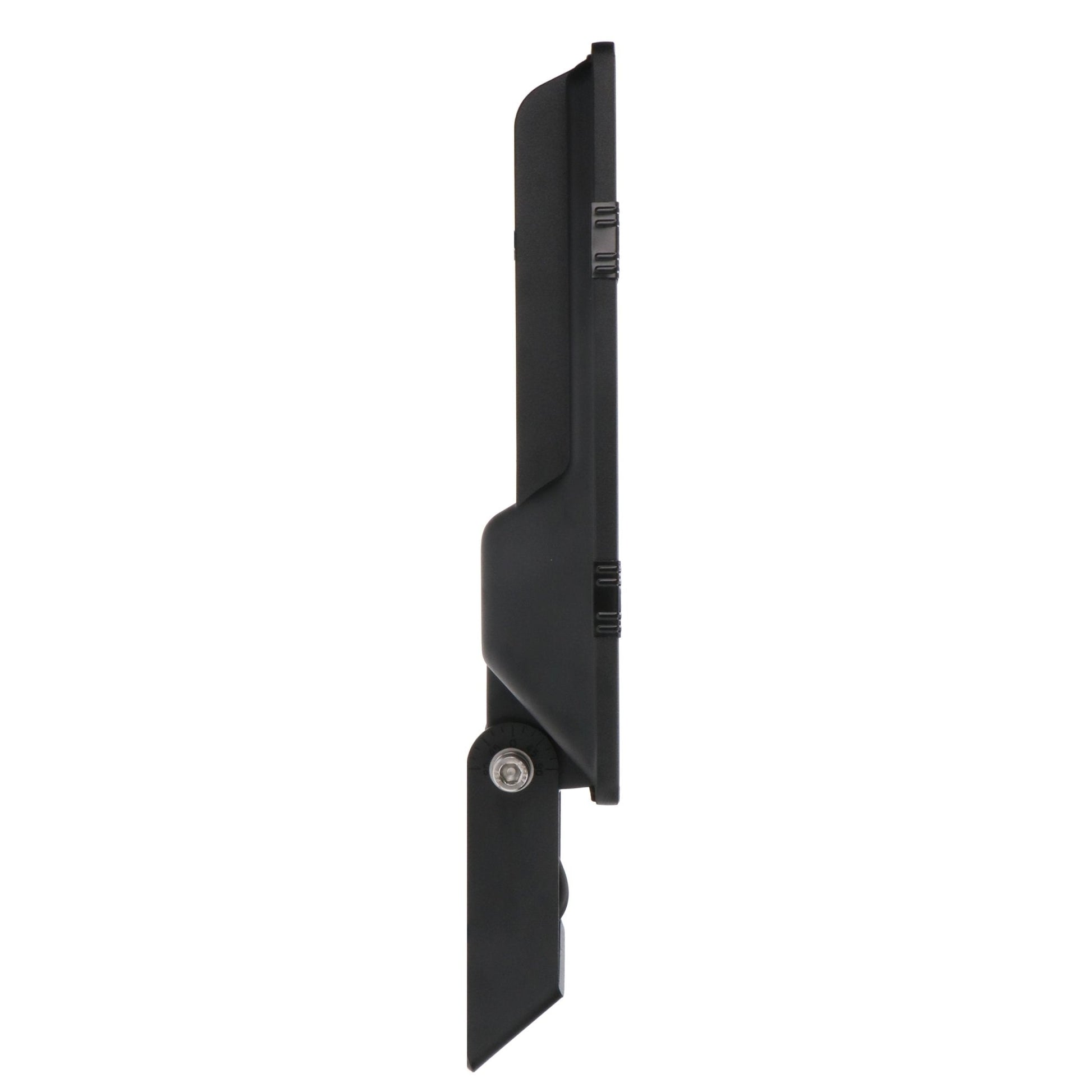 Zwarte 100W LED buitenverlichting met zichtbare kabel en montagebeugel, geschikt voor tuin- en terrasverlichting. Model LED’s light Pro met heldere LED-arrays voor krachtige, energiezuinige verlichting.