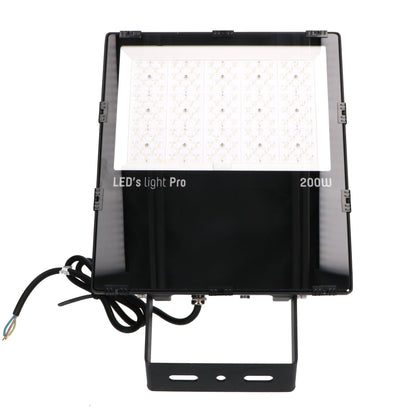 HeavyDuty LED Schijnwerper 200W - Waterdicht (IP66) & Corrosiebestendig (C4) - Zwart breedstraler