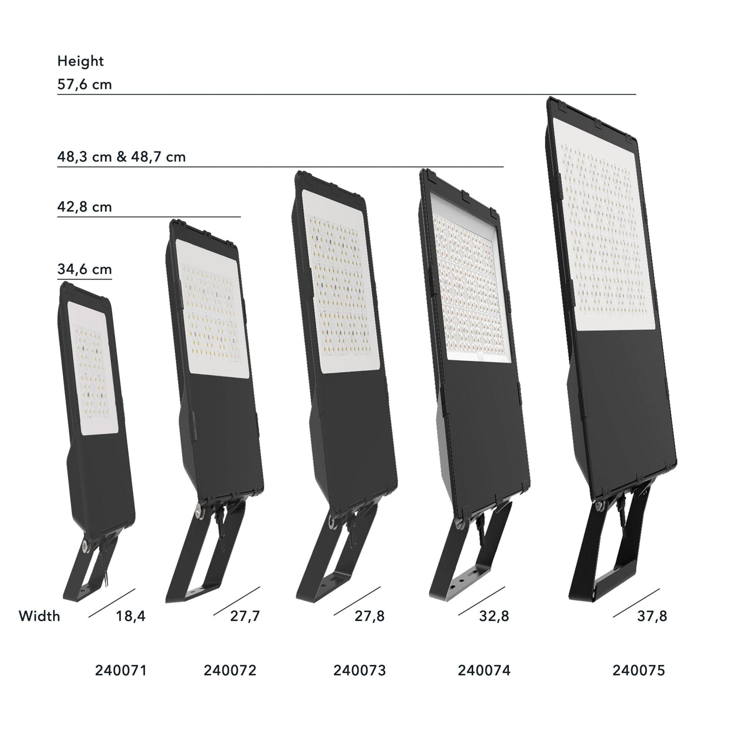 HeavyDuty LED Schijnwerper 50W - Waterdicht (IP66) & Corrosiebestendig (C4) - Zwart