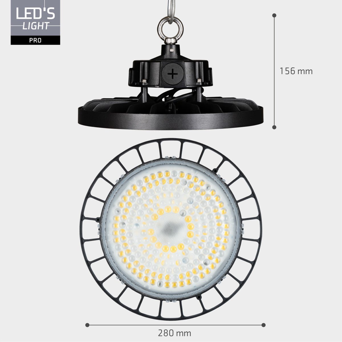 Moderne LED-lamp 340mm zilver kleur