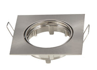 Comnox - Inbouwframe 82mm x 82mm - Vierkante kantelbare RVS spot met boorgat Ø 74 mm - LED buitenlicht - duurzaam - eenvoudig te monteren