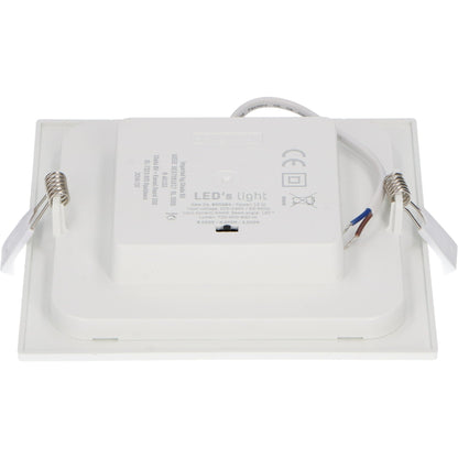 LED's Light LED Inbouwspot vierkant 15 cm - Dimbaar - Inbouw en opbouw - 1200 lm