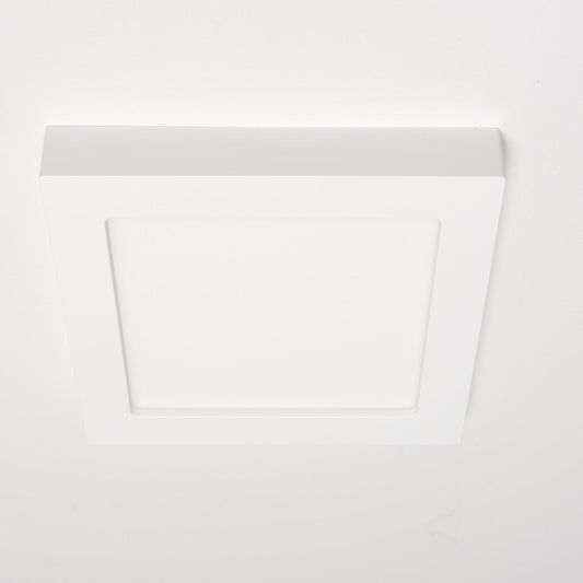 Inbouw/Opbouw LED Plafondlamp CCT Ø 20 cm vierkant - Dimbaar - warm en koud wit