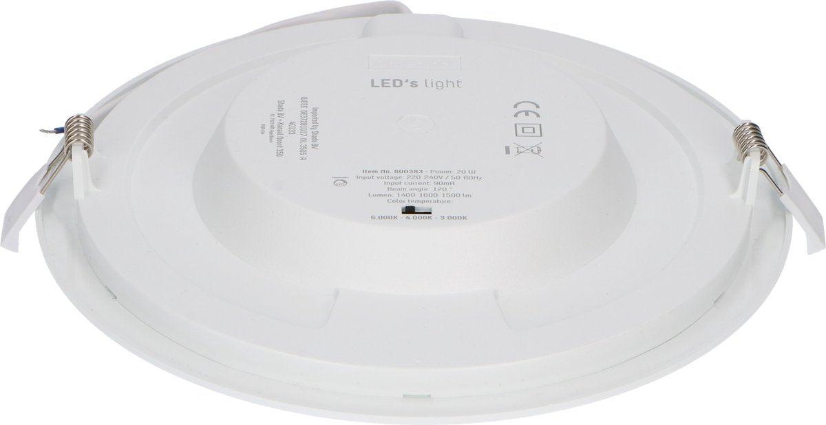 Inbouw/Opbouw LED Plafondlamp Downlight 18W – 1820 lm – Ø240 mm – White | 3000K / 4000K / 6000K