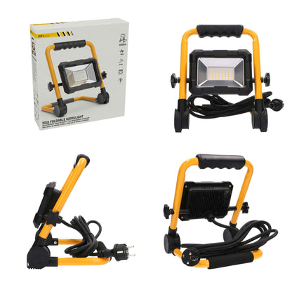 Comnox - LED's Work Bouwlamp 3300 - Helder licht bij elke klus - Energiezuinig 30W - 3300 lumen - IP65 - 3m snoer - zwart