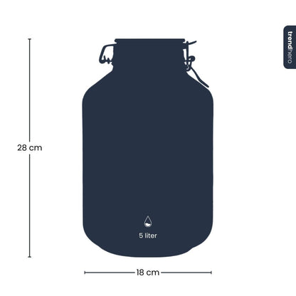 Terrarium bottle ‘Fido' - Closed weck jar - Ø 18 cm ↑ 28 cm