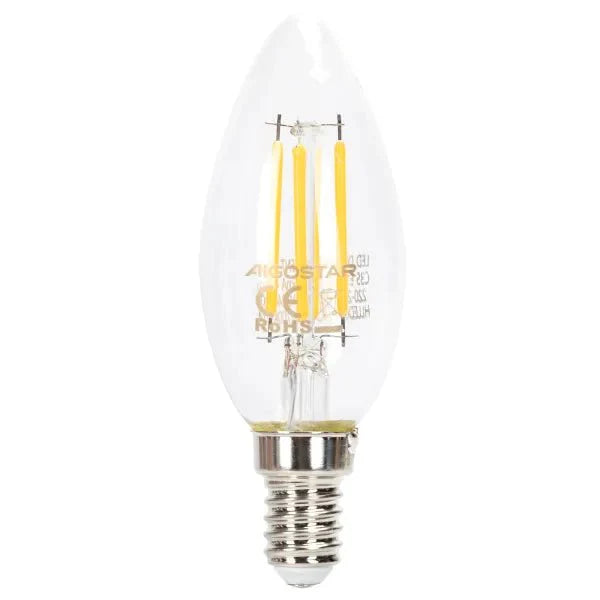 Comnox - LED kaarslamp E14 dimbaar warmwit 2700K - Energiezuinig, sfeervol licht - 4W - 400 lumen - Warmwit - C35