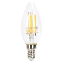 Comnox - LED kaarslamp E14 dimbaar warmwit 2700K - Energiezuinig, sfeervol licht - 4W - 400 lumen - Warmwit - C35