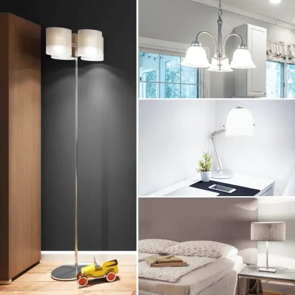 LED kaarslamp E27 dimbaar daglichtwit 6500K - 4W 400 lumen - helder glas